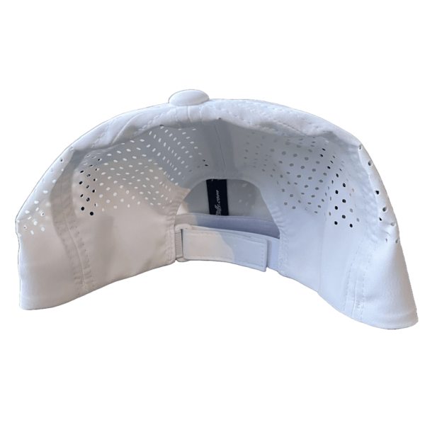 White w/Round Logo Flat Bill - Image 2