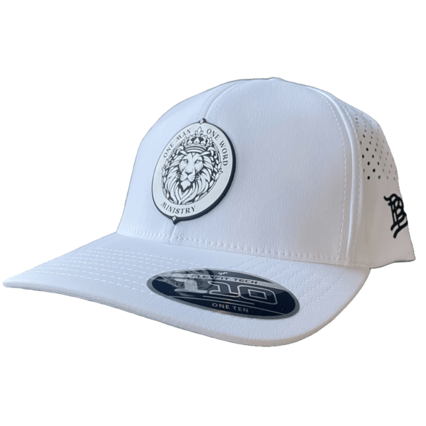 White w/Round Logo w/performance bill